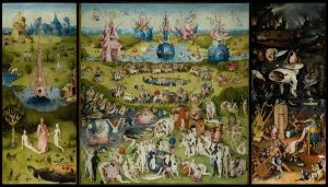 Obra do pintor Hieronymus Bosch "O Jardim das Delícias Terrenas"